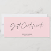 Eenvoudig, modern Cadeaubon Cadeaukaart toevoegen  (Voorkant)