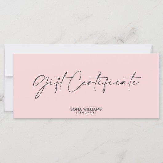 Eenvoudig, modern Cadeaubon Cadeaukaart toevoegen  (Voorkant)