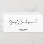 Eenvoudig, modern Cadeaubon Cadeaukaart toevoegen  (Voorkant)