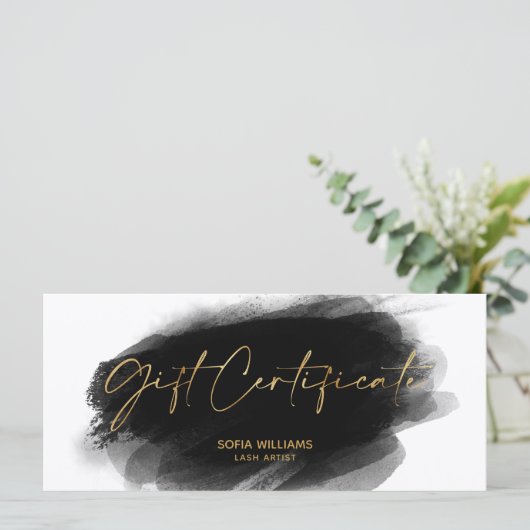 Eenvoudig, modern Cadeaubon Cadeaukaart toevoegen (Staand voorkant)