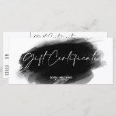 Eenvoudig, modern Cadeaubon Cadeaukaart toevoegen  (Voorkant / Achterkant)