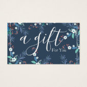 Eenvoudig & Modern Cadeaubon voor Zakelijk Gebruik Visitekaartje (Voorkant)