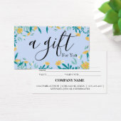 Eenvoudig & Modern Cadeaubon voor Zakelijk Gebruik Visitekaartje (Bureau)