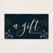 Eenvoudig & Modern Cadeaubon voor Zakelijk Gebruik Visitekaartje (Voorkant)