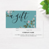 Eenvoudig & Modern Cadeaubon voor Zakelijk Gebruik Visitekaartje (Bureau)