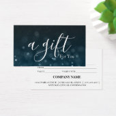 Eenvoudig & Modern Cadeaubon voor Zakelijk Gebruik Visitekaartje (Bureau)