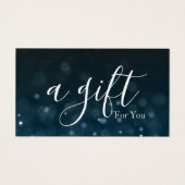 Eenvoudig & Modern Cadeaubon voor Zakelijk Gebruik Visitekaartje (Voorkant)