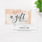 Eenvoudig & Modern Cadeaubon voor Zakelijk Gebruik Visitekaartje (Bureau)