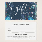 Eenvoudig & Modern Cadeaubon voor Zakelijk Gebruik Visitekaartje (Voorkant /achterkant)