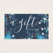 Eenvoudig & Modern Cadeaubon voor Zakelijk Gebruik Visitekaartje (Voorkant)