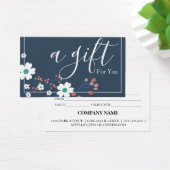 Eenvoudig & Modern Cadeaubon voor Zakelijk Gebruik Visitekaartje (Bureau)