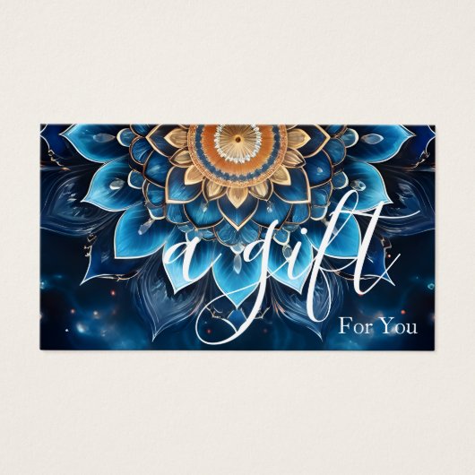 Eenvoudig & Modern Cadeaubon voor Zakelijk Gebruik Visitekaartje (Voorkant)