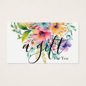 Eenvoudig & Modern Cadeaubon voor Zakelijk Gebruik Visitekaartje (Voorkant)