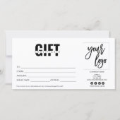 eenvoudig modern cadeaukaartcertificaat toevoegen  (Voorkant)