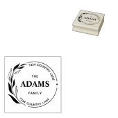 Eenvoudig modern Calligrafierendement Rubberstempel (Gestempeld)