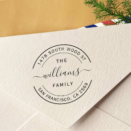 Eenvoudig modern Calligrafierendement Zelfinktende Stempel