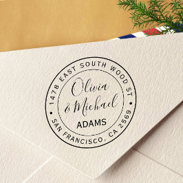 Eenvoudig modern Calligrafierendement Zelfinktende Stempel