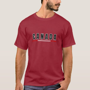 Eenvoudig Modern Canadees Kunstbrief Souvenir T-shirt