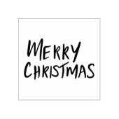 Eenvoudig modern | Casual kerstscript voor prettig Rubberstempel (Afrduk)