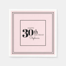 Eenvoudig modern chique 30e verjaardagsfeestje