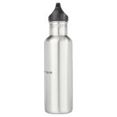 Eenvoudig Modern Chique Monogram Persoonlijk Waterfles (Rechts)