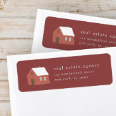 Eenvoudig modern chique onroerend goed zakelijk ad etiket