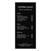 Eenvoudig Modern Chique Uniek Wit Salon Service Me Reclamekaart (Voorkant)