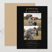 Eenvoudig Modern Classy | Foto Huwelijksuitnodigin Kaart (Voorkant / Achterkant)