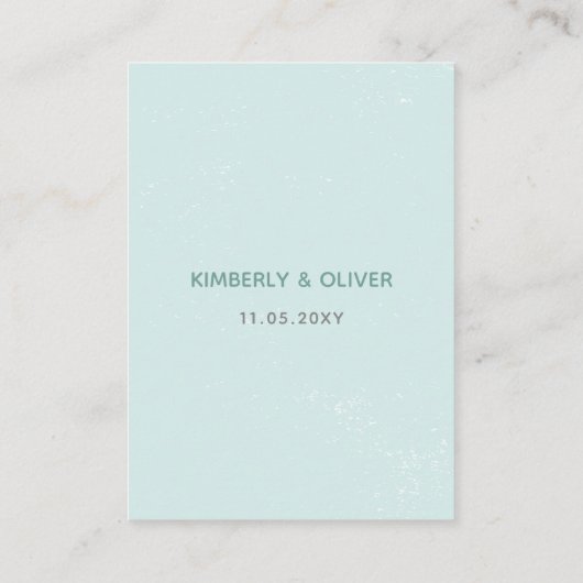 Eenvoudig modern Classy Mountain Wedding Informatiekaartje (Achterkant)