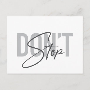 Eenvoudig, modern, cool, stedelijk ontwerp Stop ni Briefkaart