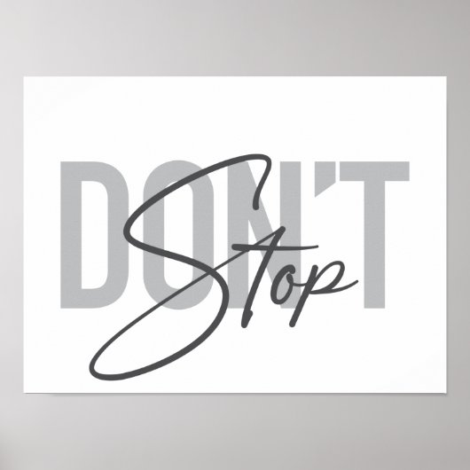 Eenvoudig, modern, cool, stedelijk ontwerp Stop ni Poster (Voorkant)