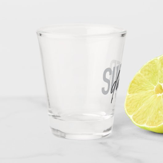 Eenvoudig, modern, cool, trendy design Super Pap Shot Glas (Links)