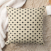Eenvoudig Modern Cream Polka dot Gestreept Patroon Kussen (Deken)