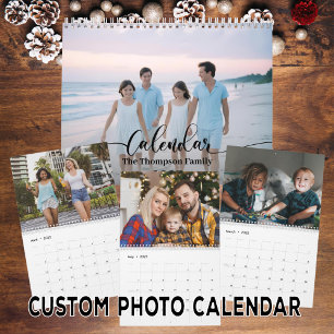 Eenvoudig Modern Custom 14 foto's Familie 2025 Kalender
