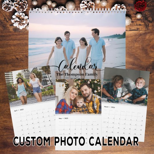 Eenvoudig Modern Custom 14 foto's Familie 2025 Kalender