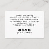 Eenvoudig Modern Dank u Business Logo Visitekaartje (Achterkant)