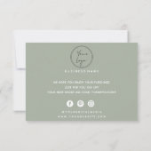 Eenvoudig modern - Dank u Visitekaartje ontwerp Bedankkaart (Achterkant)