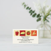 Eenvoudig Modern Design Food Blogger Visitekaartje (Staand voorkant)