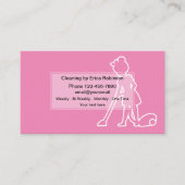 Eenvoudig, modern design voor de huishouding visitekaartje (Voorkant)