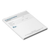 Eenvoudig modern doktersrecept notitieblok (Schuin)