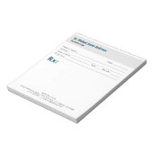 Eenvoudig modern doktersrecept notitieblok (Linkerzijde)