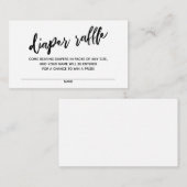 Eenvoudig, modern, draagbaar, luierritssysteem informatiekaartje (Voorkant / Achterkant)