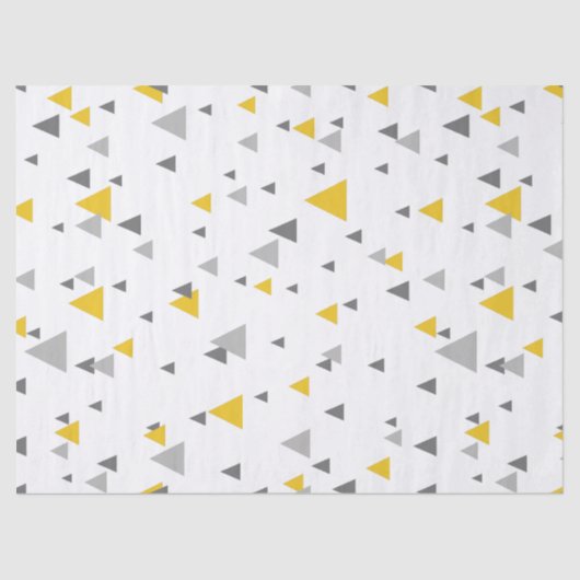 Eenvoudig modern driehoekspatroon tissuepapier (Voorkant)