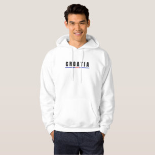 Eenvoudig Modern Dubrovnik Kroatië Letter Vlag Sou Hoodie