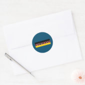 Eenvoudig Modern Duitsland Duitse vlag Souvenir Ronde Sticker (Envelop)
