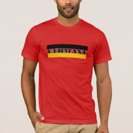 Eenvoudig Modern Duitsland Duitse vlag Souvenir T-shirt