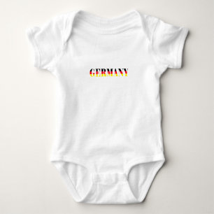 Eenvoudig Modern Duitsland Nationale Vlag Souvenir Romper