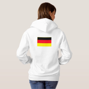 Eenvoudig modern Duitsland vlag souvenir, achterka Hoodie