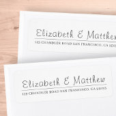 Eenvoudig modern e-mailadres voor grafische weerga etiket