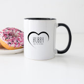 Eenvoudig Modern Echtgenoot Datum Trouwcadeau Mok